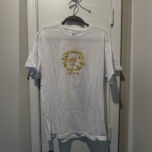 Classic White Graphic Tee with Athens Design